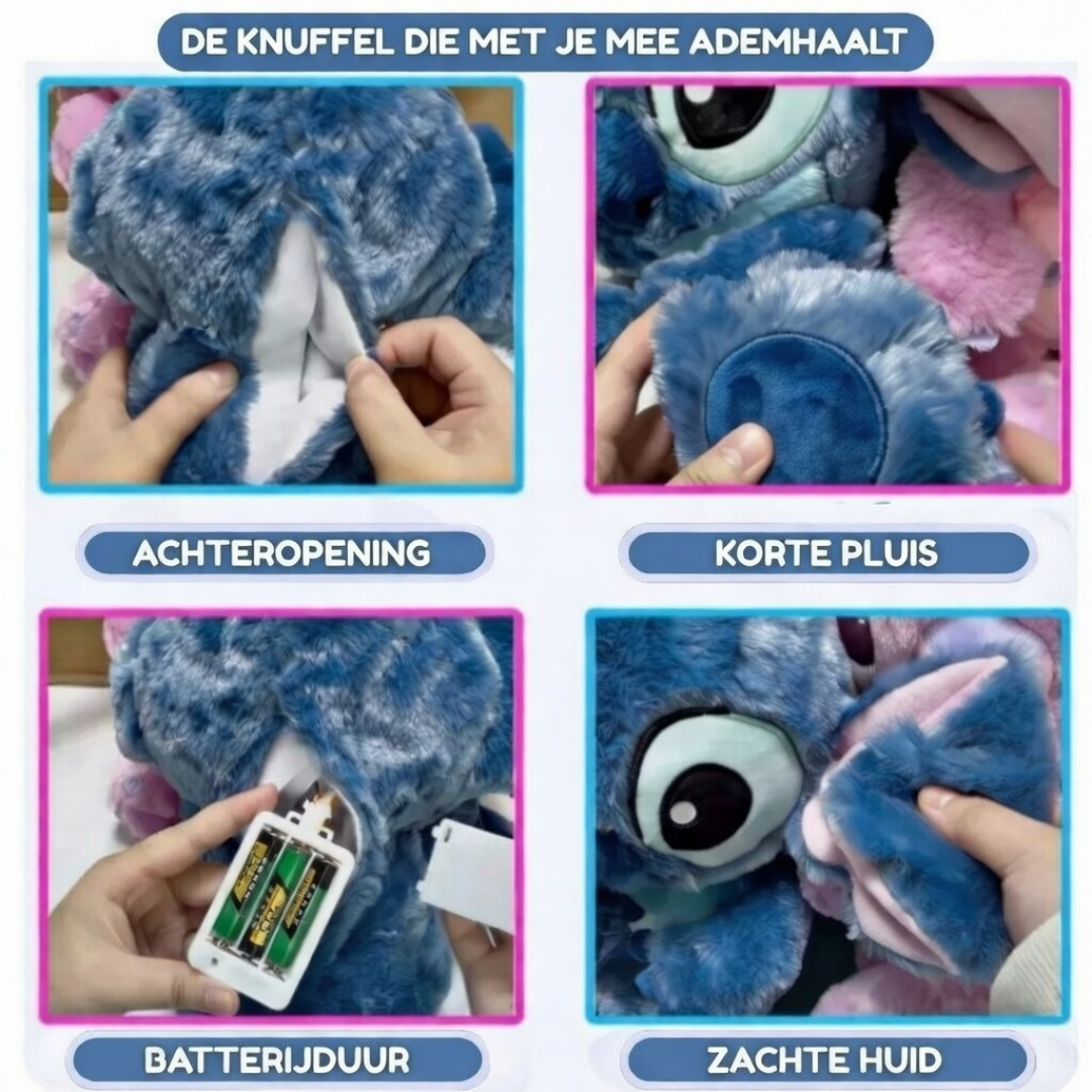 Anti-stress ademende knuffel