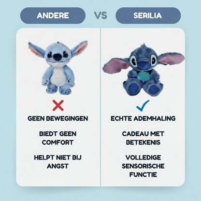 Anti-stress ademende knuffel